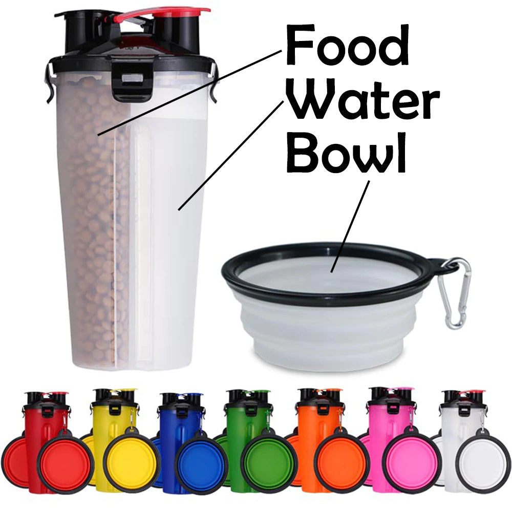 Pet Water/Food Bottle & Bowl